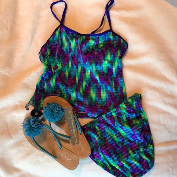 Other - Blue Green Purple Tankini 💥3 for $25